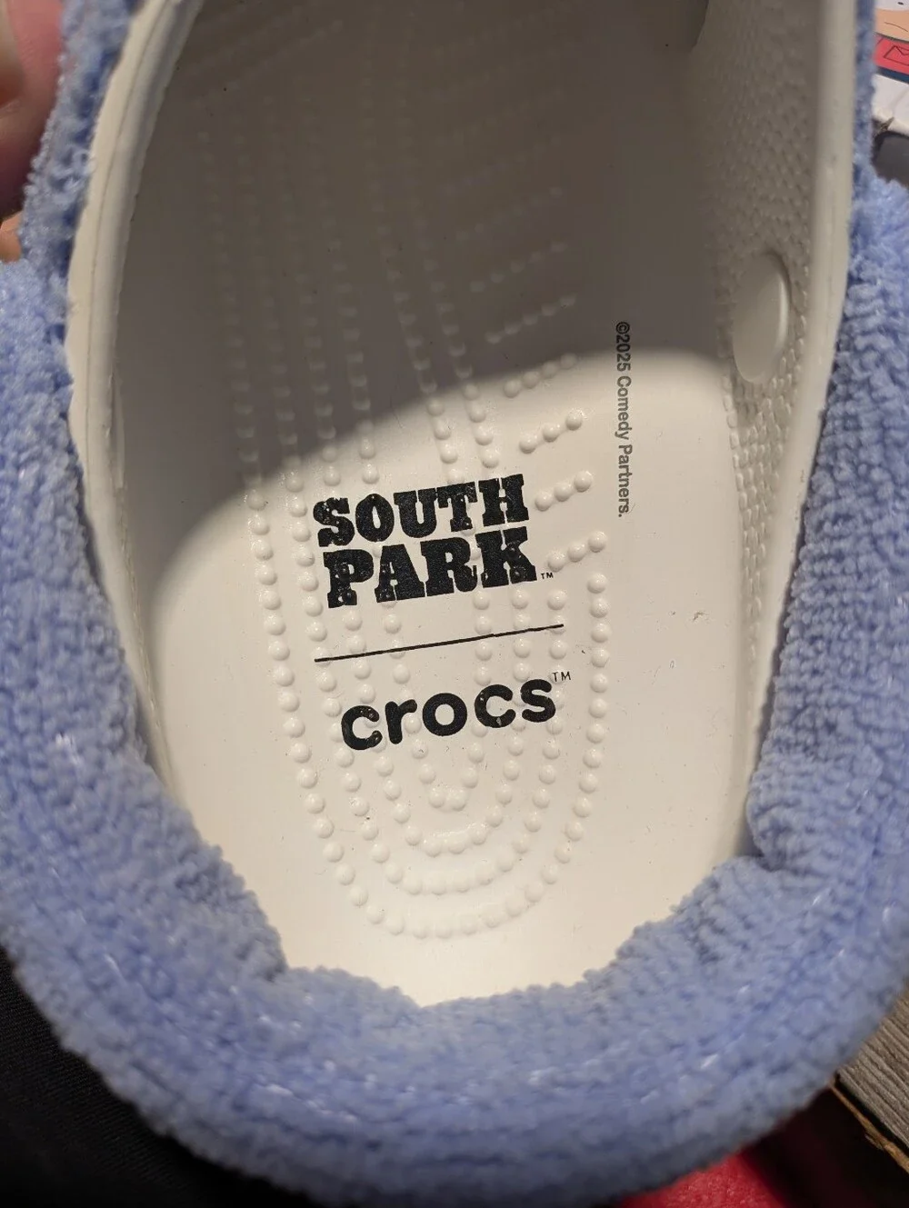 Crocs X South Park NEW Towelie Terry Cloth Classic Clogs Size 10 Women 8 Men